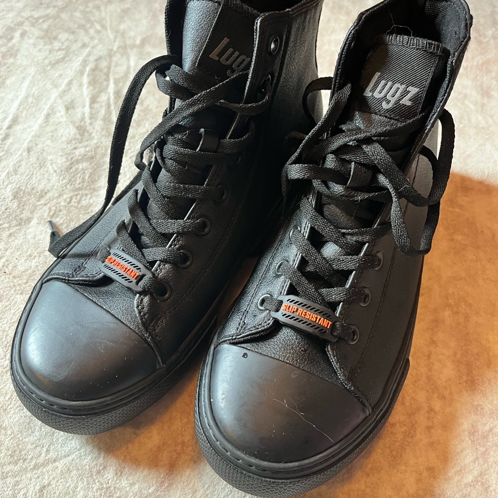 Lugz Black Leather High-Tops